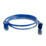 C2G 1 ft 18AWG Power Cord (IEC320C14 to IEC320C13) - Blue