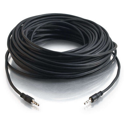 C2G 40110 audio cable 22.86 m 3.5mm Black