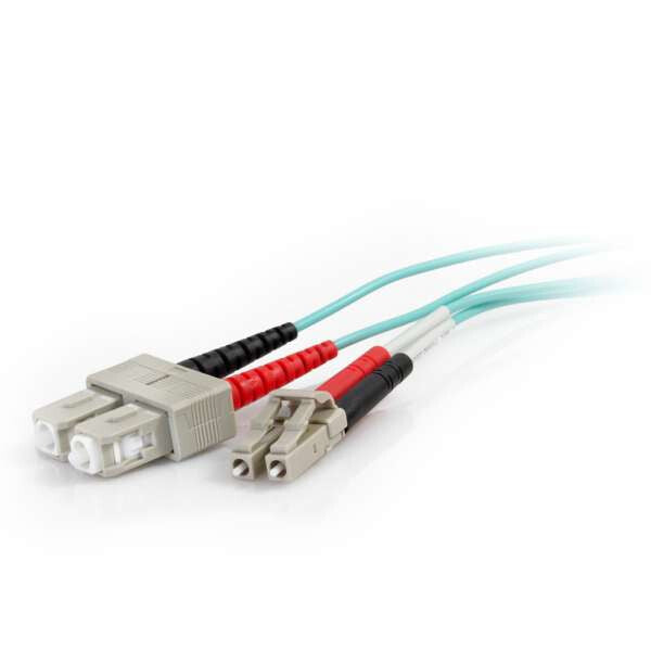 C2G 2m Lc-Sc 50/125 Om4 10g Dpx Pvc InfiniBand/fibre optic cable Blue