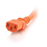 C2G 6 ft 14AWG Power Cord (IEC320C14 to IEC320C13) - Orange