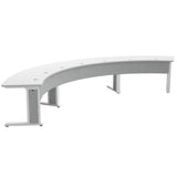 Middle Atlantic ForumTM Arc Table for up to 7 People, 30" Seated Height, Light Finish