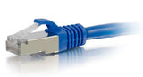 C2G 6" Cat6 STP networking cable Blue 0.15 m U/FTP (STP)
