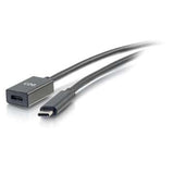 C2G 3ft (0.9m) USB-C to C 3.2 Gen 1 (5Gbps) Male to Female Extension Cable