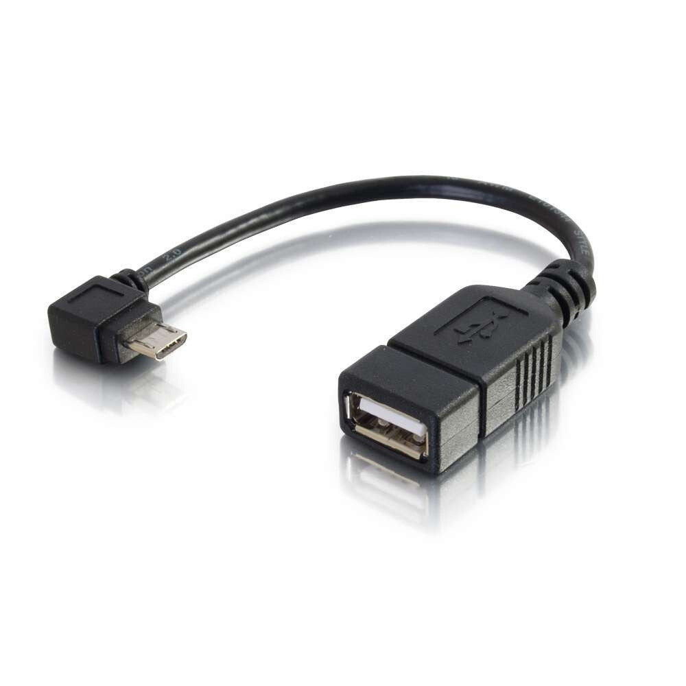 C2G 0.5ft (0.15m) Mobile Device USB Micro-B to USB Device OTG Adapter Cable
