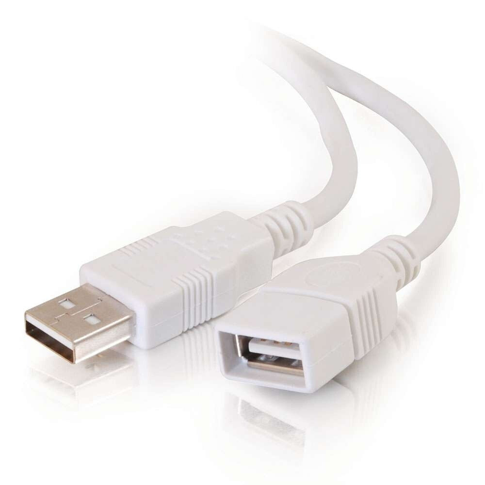 C2G 9.8ft (3m) USB 2.0 A Male to A Female Extension Cable - White