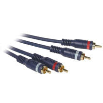 C2G 12ft Velocity™ RCA Type audio cable 3.6 m 2 x RCA Blue