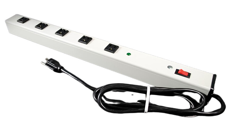 WIREMOLD M5S power extension 1.8 m 5 AC outlet(s) Indoor Black, White