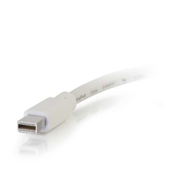 C2G 54308 video cable adapter Mini DisplayPort HDMI Type A (Standard) White