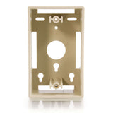 C2G Single Gang Wall Box - Ivory