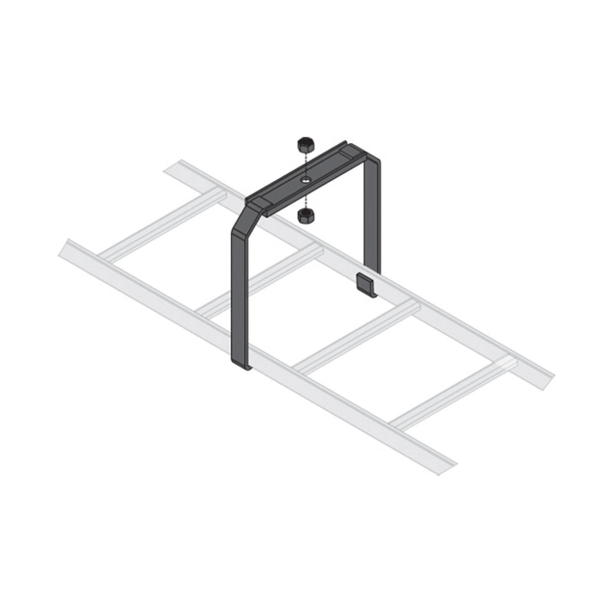 Middle Atlantic Ladder Center Support Bracket, 12 Inches Wide - 6 Piece