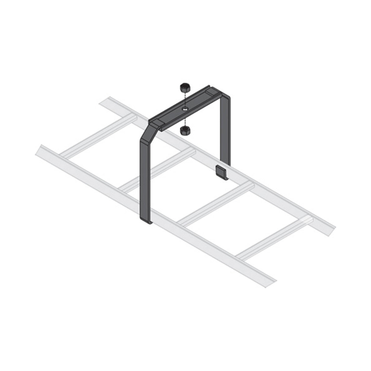 Middle Atlantic Ladder Center Support Bracket, 12 Inches Wide