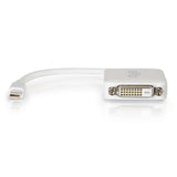 C2G 8in Mini DisplayPortTM Male to Single Link DVI-D Female Adapter Converter - White