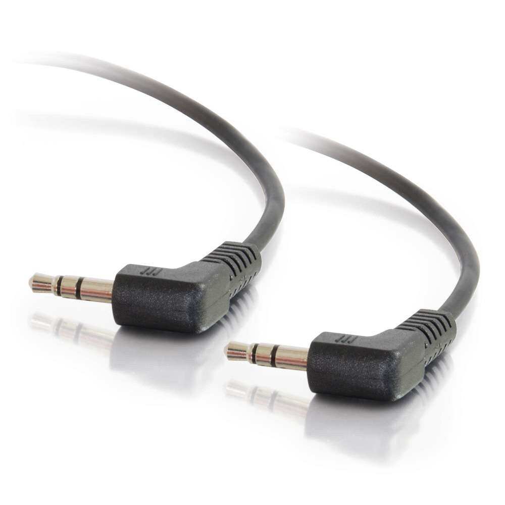 C2G 1.5ft (0.46m) 3.5mm Right Angled M/M Stereo Audio Cable
