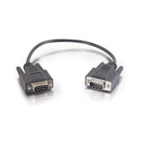 C2G 6ft (1.8m) DB9 M/M Serial RS232 Cable - Black