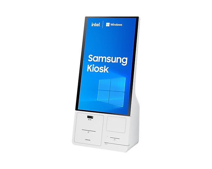 Samsung LH24KMC3BGCXZC Signage Display Kiosk design 61 cm (24") LED 250 cd/m² Full HD White Touchscreen Built-in processor Windows 10 IoT Enterprise