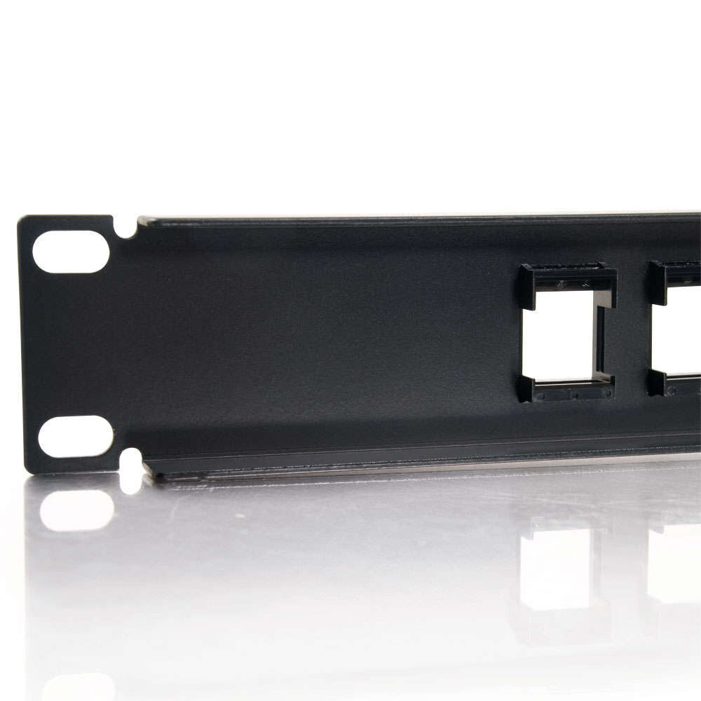 C2G 12-Port Blank Keystone/Multimedia Patch Panel