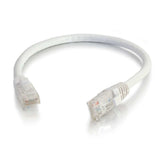 C2G 6" Cat5e networking cable White 0.15 m U/UTP (UTP)