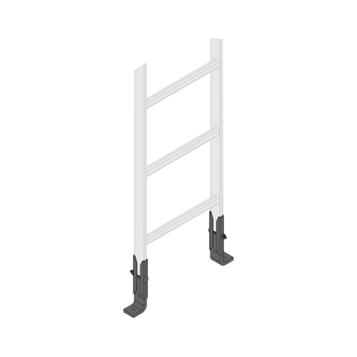Middle Atlantic Ladder End Support Kit - 6 Piece