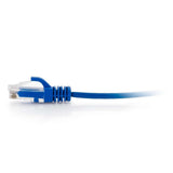 C2G 4ft (1.2m) Cat5e Snagless Unshielded UTP Slim Ethernet Network Patch Cable - Blue