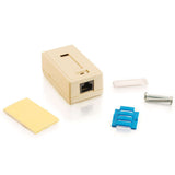 C2G 1-Port Cat5E Surface Mount Box - White