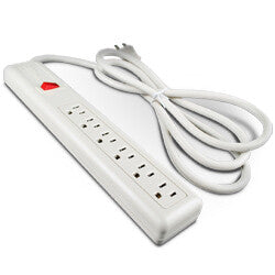WIREMOLD P6 power extension 1.8 m 6 AC outlet(s) White
