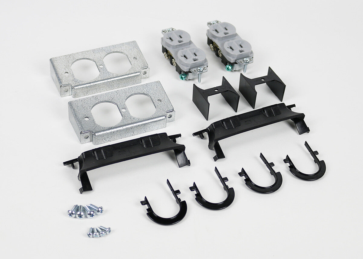 WIREMOLD WPACR-3G mounting kit Black, Stainless steel