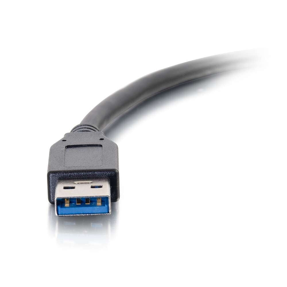 C2G 3ft (0.9m) USB-C® to USB-A 3.2 Gen 1 (5Gbps) Cable M/M - Black