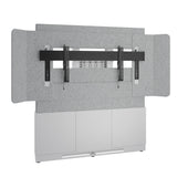 Middle Atlantic ForumTM Floor-to-Wall Mounted 66" (3 Bay) Display Stand for (1) 81" 21:9 Ultra-Wide Display, Light Finish