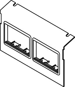 WIREMOLD C8004P-2ACT wall plate/switch cover