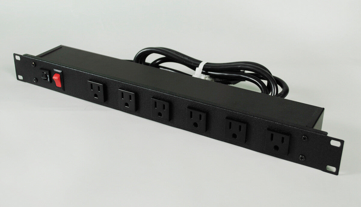 WIREMOLD J60B0B-90 power extension 1.8 m 6 AC outlet(s) Indoor Black