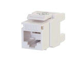 C2G 180° Cat6 RJ45 UTP Keystone Jack - White