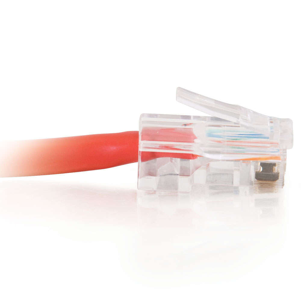 C2G 14ft (4.25m) Cat5e Non-Booted Unshielded UTP Network Crossover Patch Cable - Red