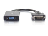 C2G 41380 video cable adapter VGA (D-Sub) DVI-D Black