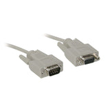 C2G 6ft (1.8m) DB9 M/F Serial RS232 Extension Cable - Black