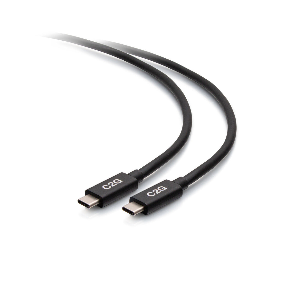 C2G 3.3ft (1m) USB-C® Male to USB-C Male Cable (20V 5A) - USB4® (40Gbps)