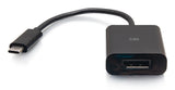 C2G USB-C to DisplayPort Adapter Converter - 4K 60Hz - Black