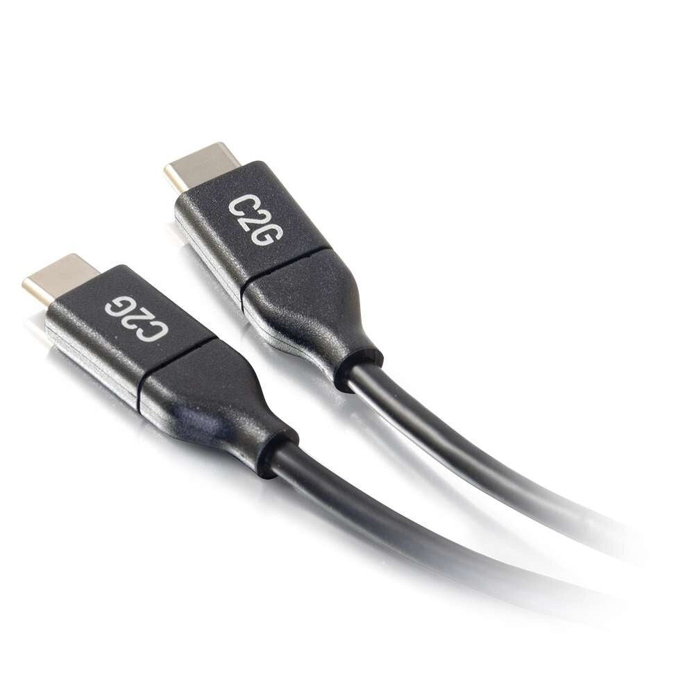 C2G 6ft (1.8m) USB-C to C 2.0 Male to Male Cable (5A)