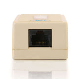 C2G 1-Port Cat5E Surface Mount Box - White