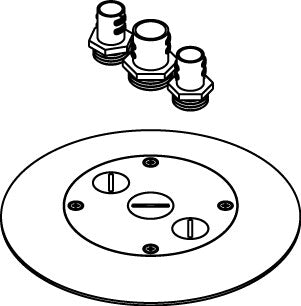 WIREMOLD P-THRU CVR FLUSH FURN FEE
