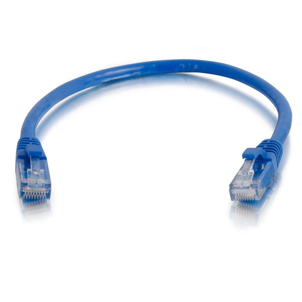 C2G 6" Cat5e networking cable Blue 0.15 m U/UTP (UTP)