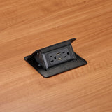 WIREMOLD DQFP15UBK socket-outlet 2 x USB A + 2 x NEMA 5-15 Black