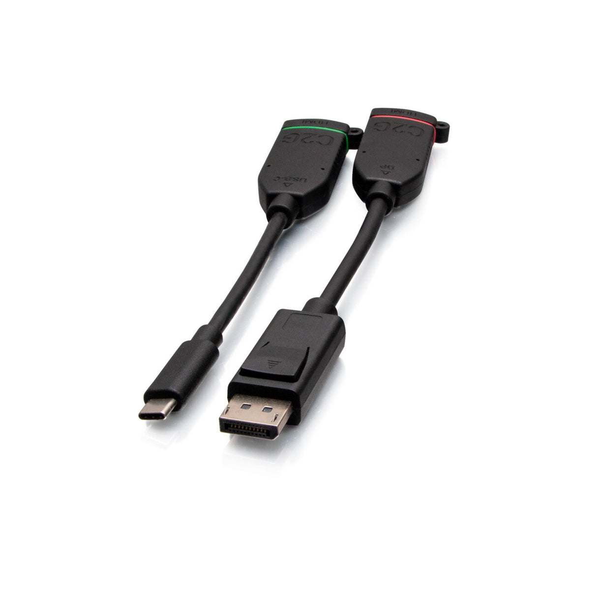 C2G 6ft (1.8m) 4K HDMI® Premium Cable and Universal Dongle Adapter Ring with Color Coded DisplayPortTM and USB-C® (without Pull Tab)