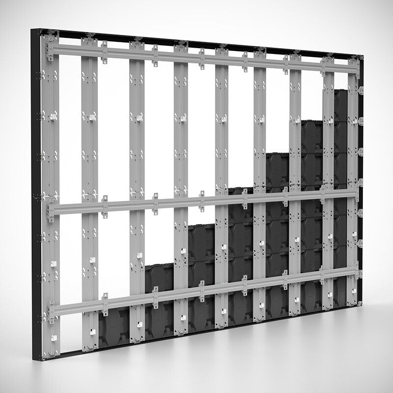 Foundation Mount System for Uslim II with Trim (500mm) - 4 x 2 - Black