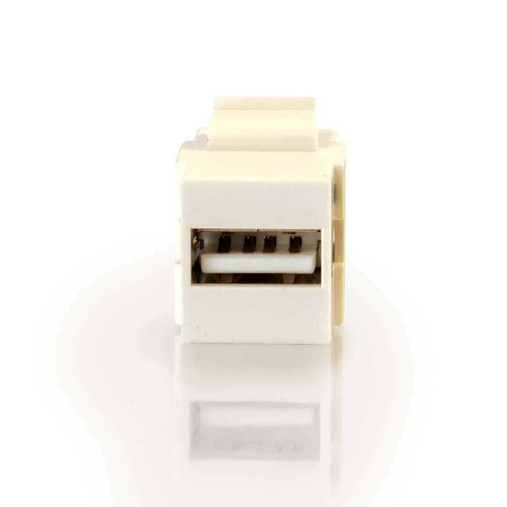 C2G Snap-In USB A/A Female Keystone Insert Module - White