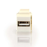 C2G Snap-In USB A/A Female Keystone Insert Module - White