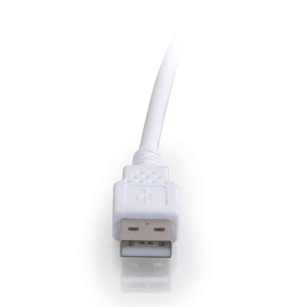 C2G 3.3ft (1m) USB 2.0 A Male to A Female Extension Cable - White