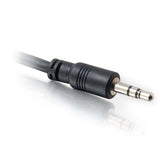 C2G 50ft (15.2m) 3.5mm Stereo Audio Cable With Low Profile Connectors M/M - In-Wall CMG-Rated