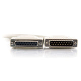 C2G 10ft (3m) DB25 M/F Serial RS232 Extension Cable