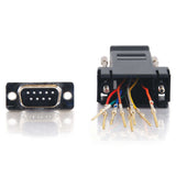 C2G RJ45 to DB9 Male Serial RS232 Modular Adapter - Black