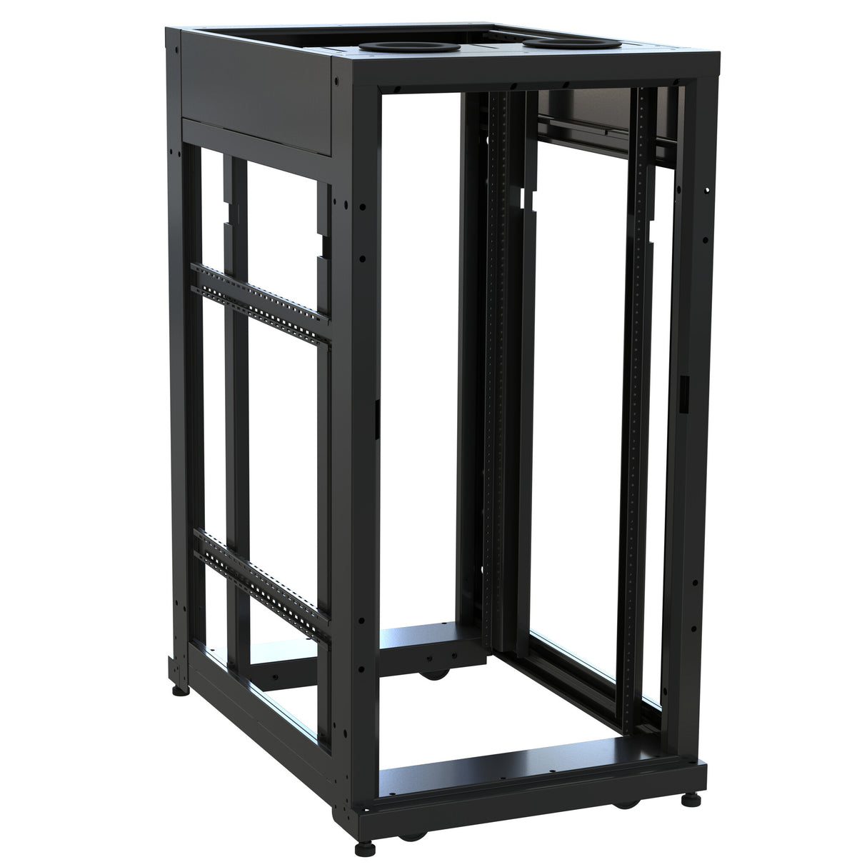 Middle Atlantic 24 RU SNE Series Rack Frame, 36 Inches Deep, 24 Inches Wide with 10-32 Rackrail